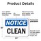 Signmission Clean, 24 in W x Rectangle, Plastic OS-2PACK-NS-P-1824-L-10625 - alternate 2